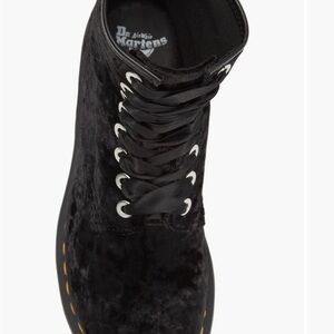 Dr. Martens 1460 Crushed Velvet Women’s Black Boots